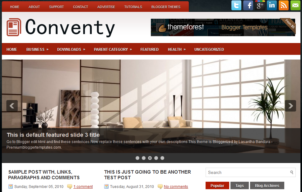 40 Great Looking Best Free Blogger Templates Of 2011