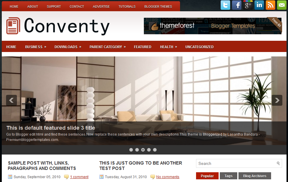 Converty  - Free Blogger Template