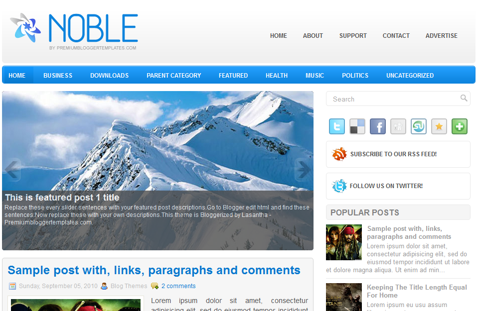 40 Great Looking Best Free Blogger Templates Of 2011
