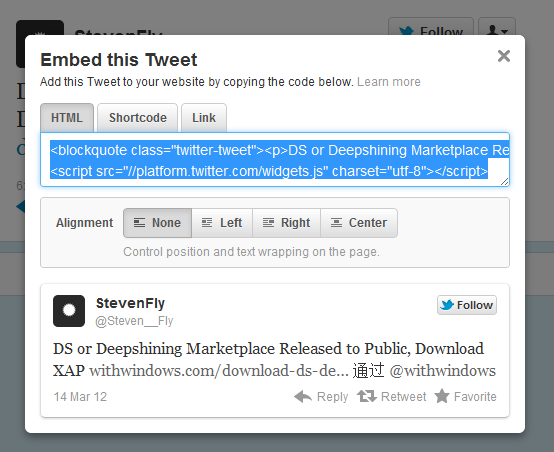 How to Embed Tweets In your Blogpost using New Twitter?