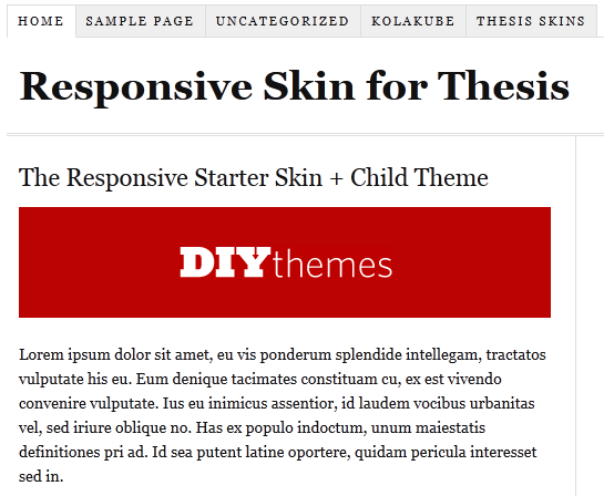 make thesis responsive