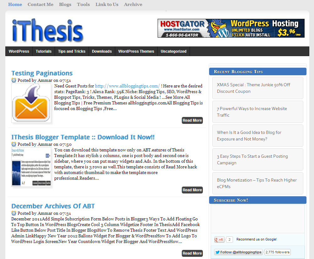 Thesis theme seo tips