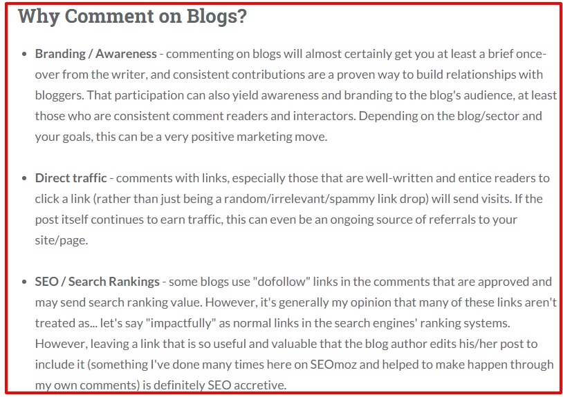 Recommendations for Blog Commenting as a Marketing Strategy Moz