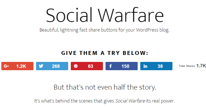 social warefare plugin