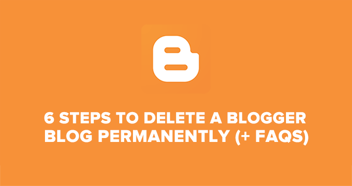 how to delete blogger blog 