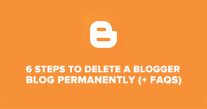 how to delete blogger blog