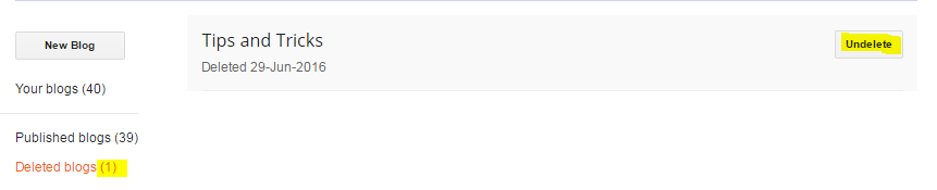 undelete blog option