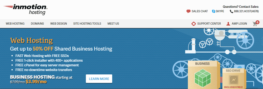 InMotionHosting Homepage