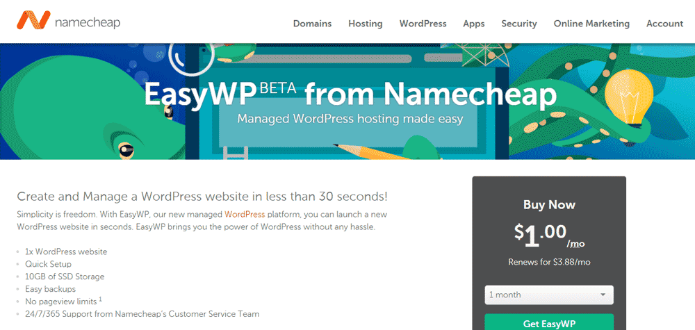 Namecheap hosting